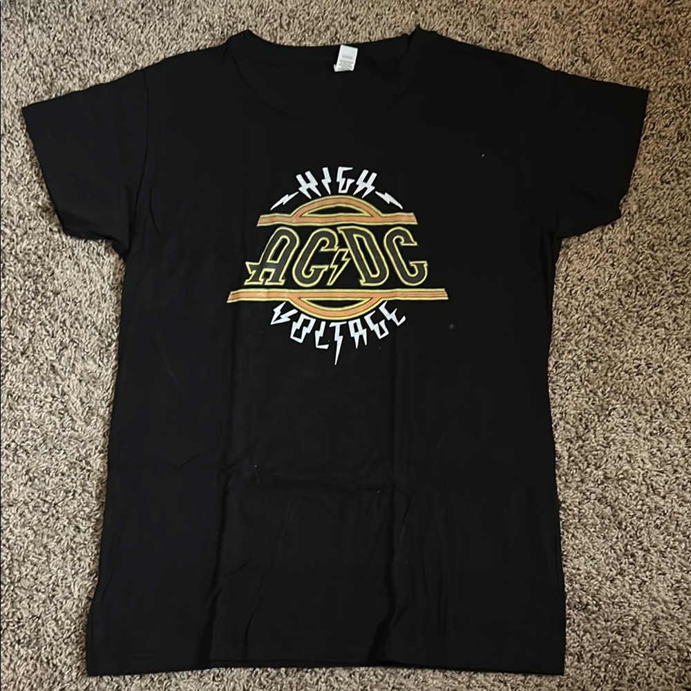 AC/DC High Voltage Graphic Tee in Black